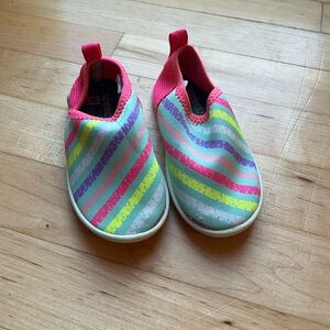 Speedo Kids Water Shoes - Pink, Green, Blue Stripes